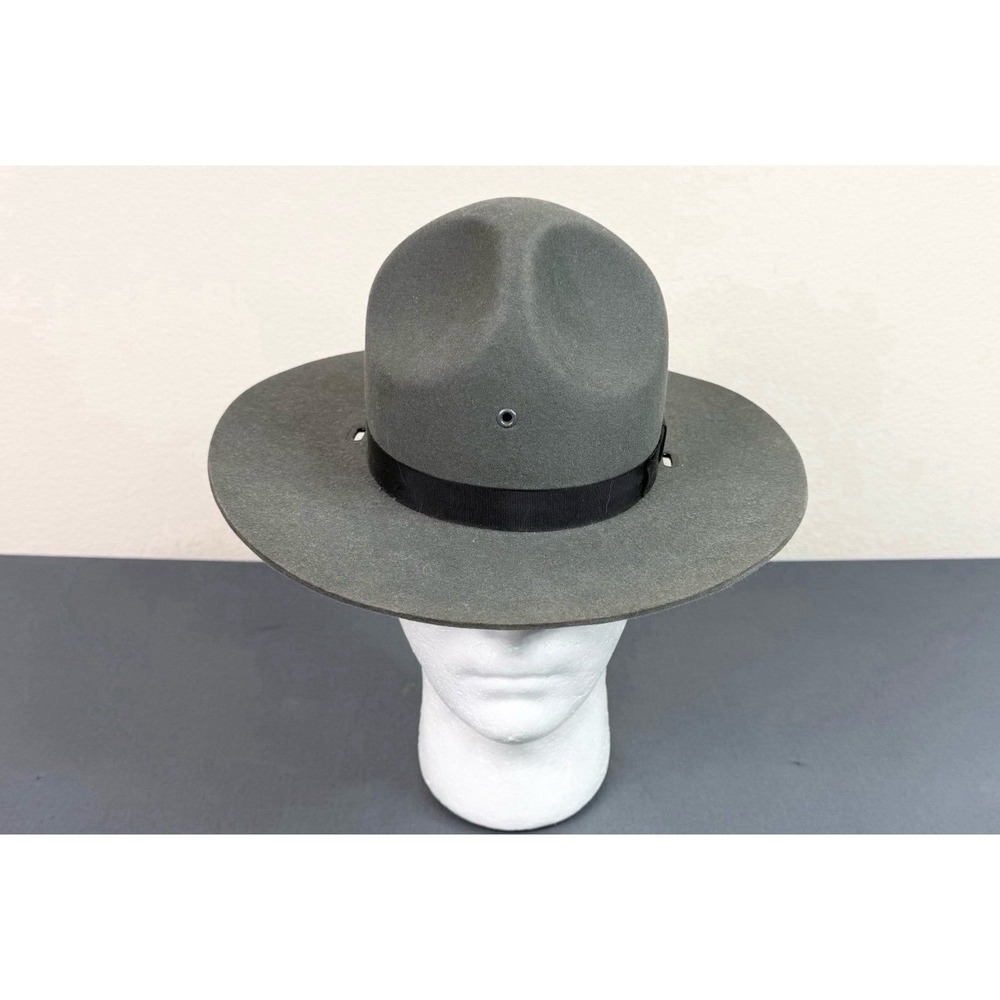 Stratton 4 Point Style Gray Trooper Felt Hat Size 6 1/2 Vintage